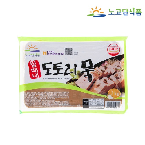 [노고단식품] 도토리묵(중국산) 3kg