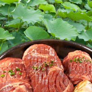 수제연잎구이 돼지양념갈비 (800g*4개) - 국내생산